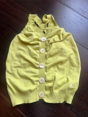 Burberry green Button-Front Sleeveless Knit Top